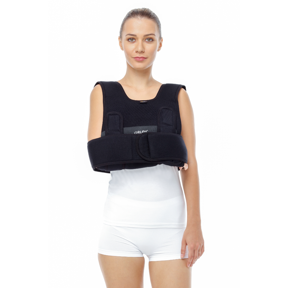 ORX-ST112 Standart Velpo Bandajı | Dampigo Orlex Omuz Kol Sabitleyici ORX-ST112 Standart Velpo Bandajı, omuz ve kol sabitleme için siyah renkli