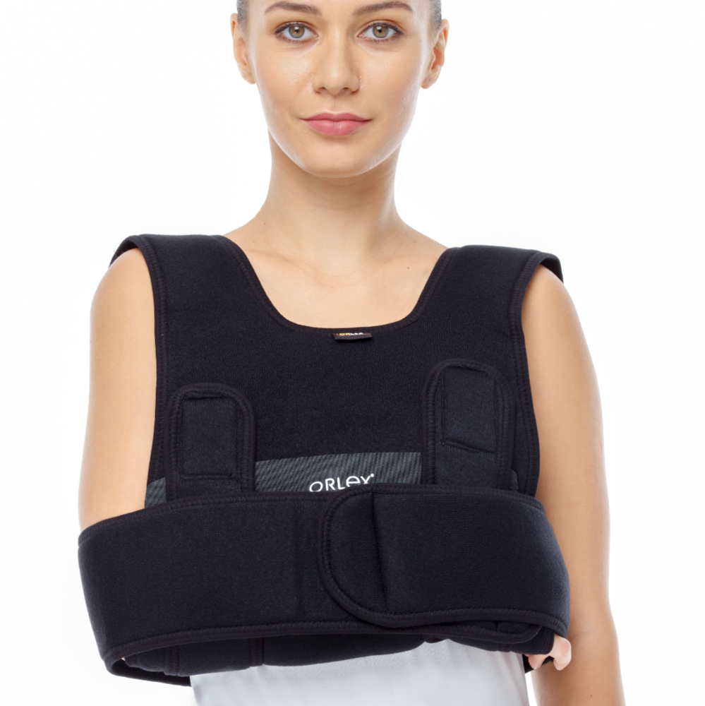 ORX-ST112 Standart Velpo Bandajı | Dampigo Orlex Omuz Kol Sabitleyici ORX-ST112 Standart Velpo Bandajı, omuz ve kol sabitleme için siyah renkli