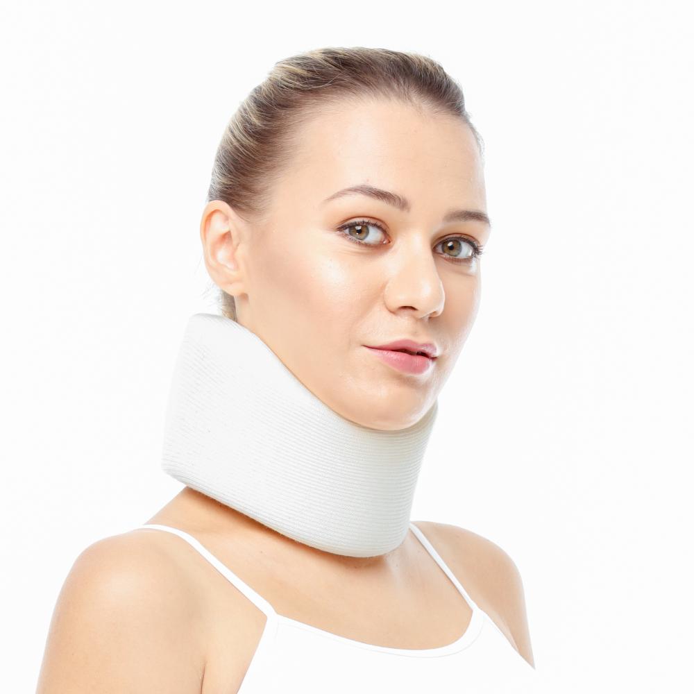 orx-b201-dampigo-orlex-sunger-boyunluk-beyaz-siyah-1 Orlex ORX-B201 Sünger Boyunluk - Beyaz, Ortopedik Servikal Destek